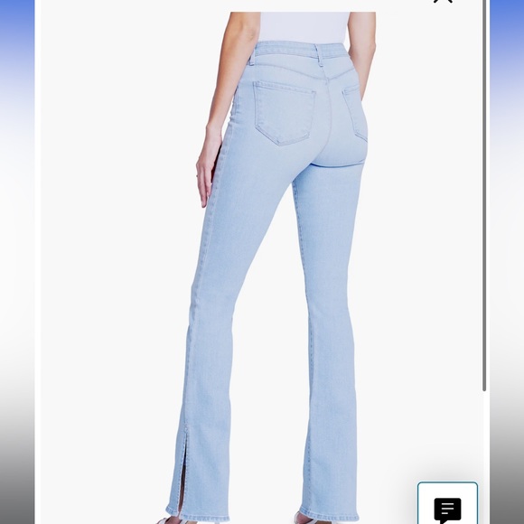 Lagence Anbilene Womens Split Hem Denim Bootcut Jeans flare - Picture 2 of 8